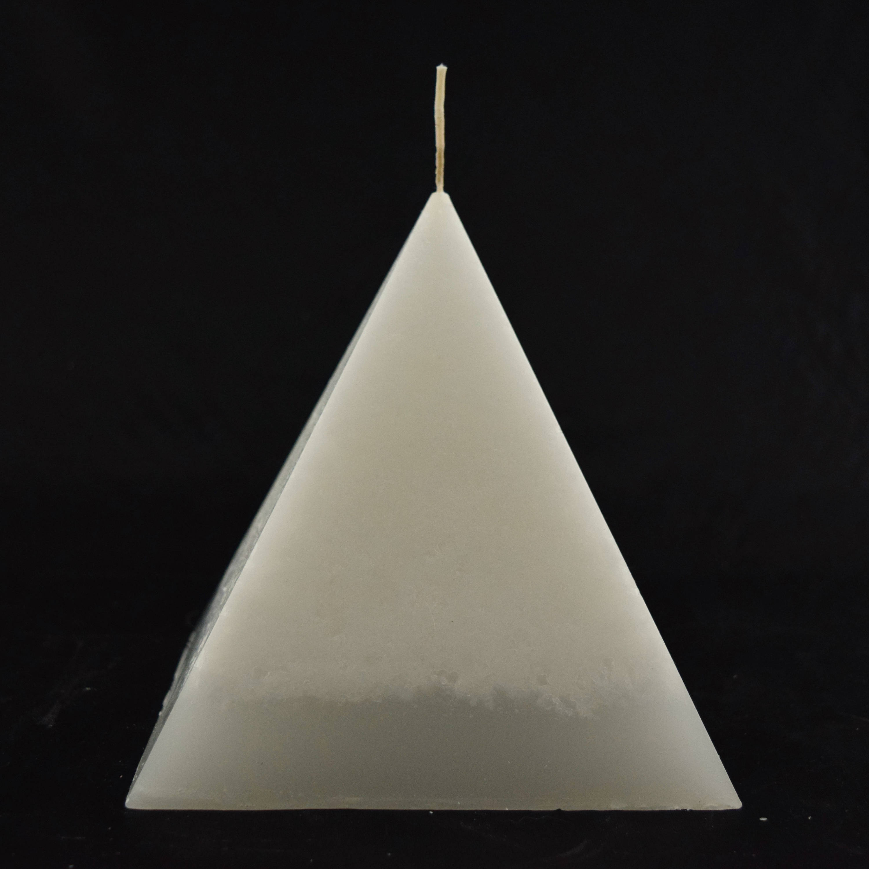 White Pyramid Pillar Candle