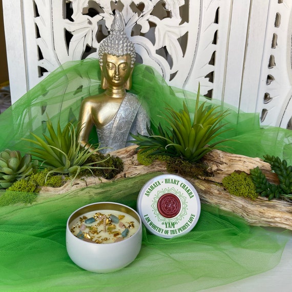Anahata- Heart Chakra Soy Candle - 8 ounces