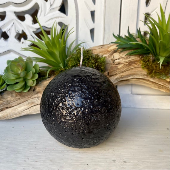 Small Black Sphere (Ball) Candle