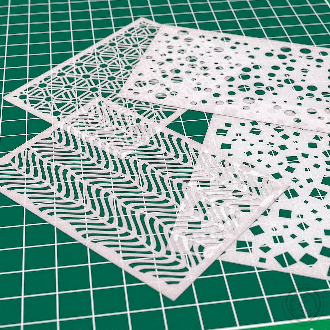 Stencils PACK 2 Polymer stencil Polymer Clay stencil Thin Etsy
