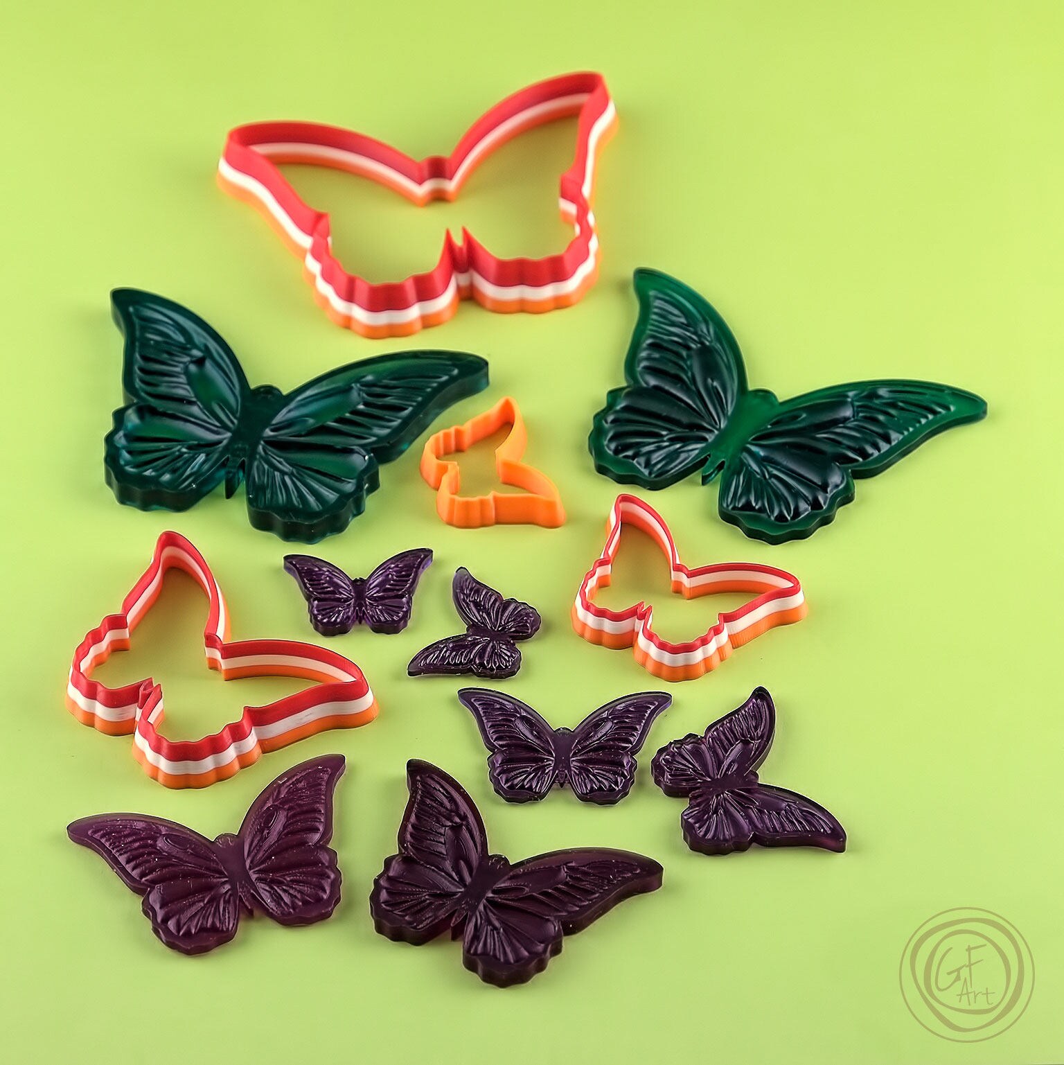 Cutters set 105. Clay Cutter. Butterfly. G.F.Art Tools Clay Etsy