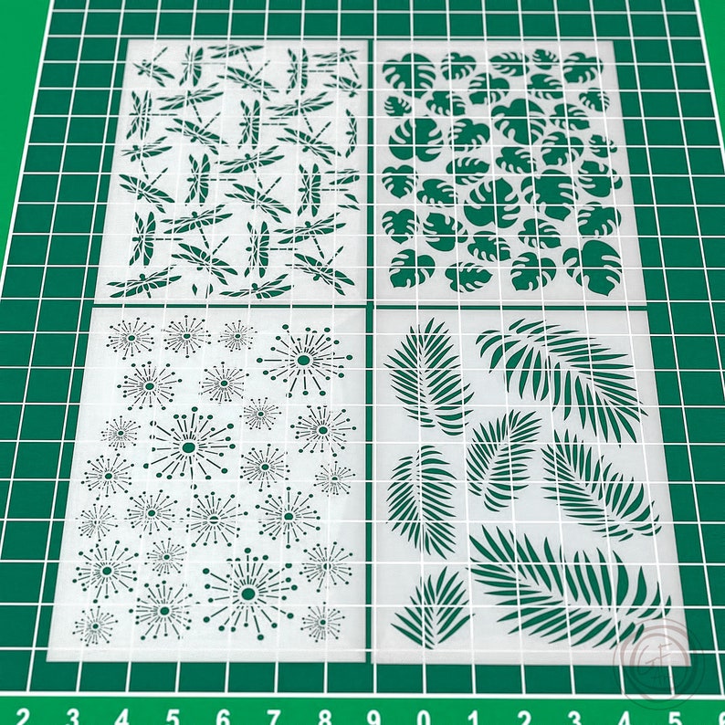 Stencils PACK 5 Polymer stencil Polymer Clay stencil Thin Etsy