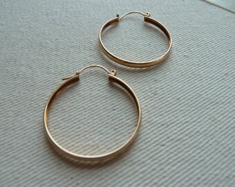 Boucles oreilles Moderne Or jaune 10k 25mm