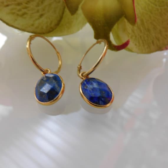 Boucles D'oreilles Dormeuses En Argent 925 Plaqué Or, Avec Citrines Et Diopsides - Jaune Et Vert, Jamais Portées