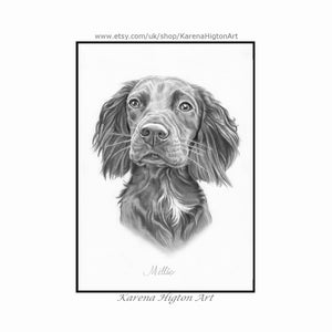 Custom Pet Portrait Sketch from Photo Hand Drawn Dog Cat Horse Gift Pencil Drawing image 4