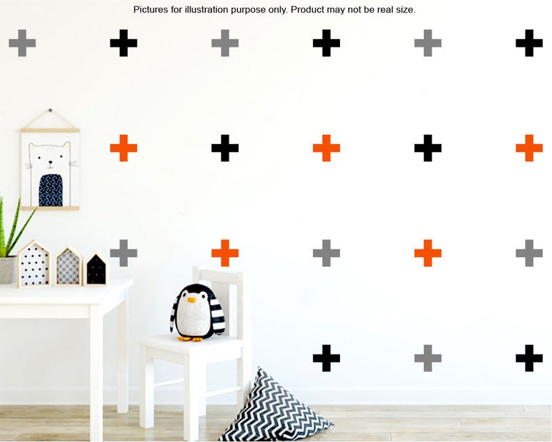 Plus sign Wall Decal Swiss Cross wall Decal Cross decals Etsy
