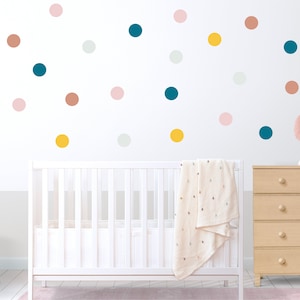 Polka dot wall decals, Polka dot wall stickers, Polka dot wall decor, Nursery circle wall stickers, Kids room wall decor, Playroom wall art