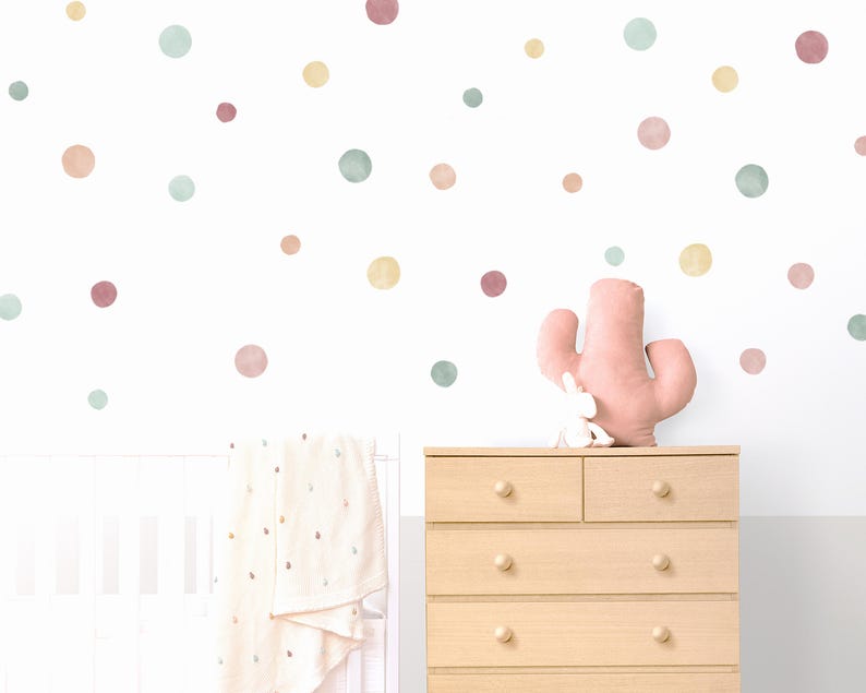 watercolour nursery wall stickers
