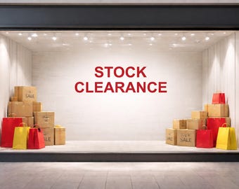 Calcomanía de vinilo para ventana – Adhesivo para escaparate de tienda