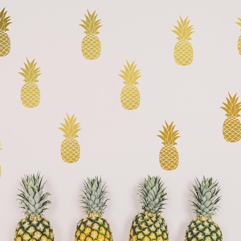 Pineapple Wall Decal - Etsy