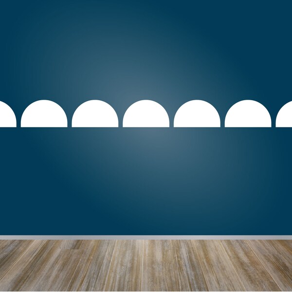 Scallop Wall Decal Etsy