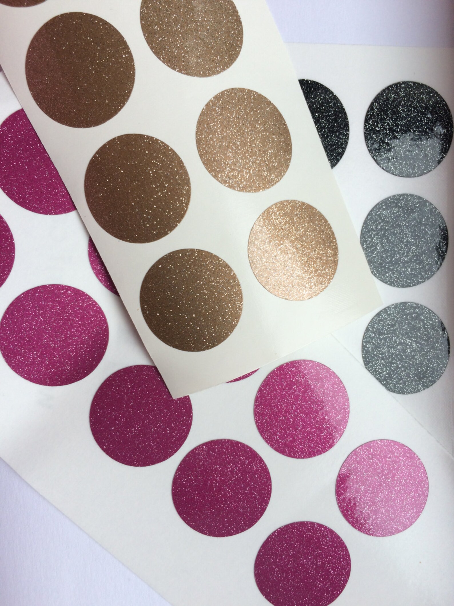 Glitter polka dots stickers Polka dots home decor Dot/Circle Etsy
