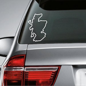 Karte von Schottland Aufkleber, Schottland Karte Aufkleber, Schottland Umriss Wandaufkleber, Schottland Umriss Autoaufkleber, Fensteraufkleber