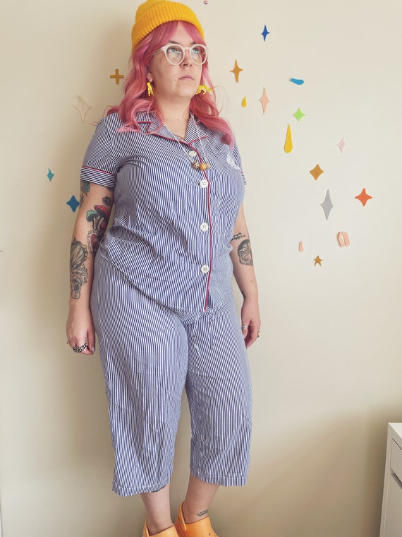 Steve Zissou Style Striped Pajama Set | Ralph Laur