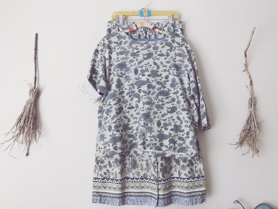 Sage Green / Gray, Paisley Skirt Set | Paisley Den