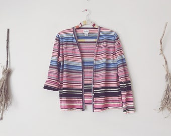 Black Rainbow, Striped Halloween Cardigan