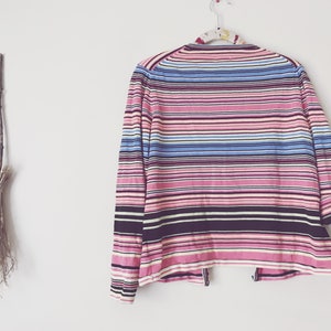 Black Rainbow, Striped Halloween Cardigan image 2