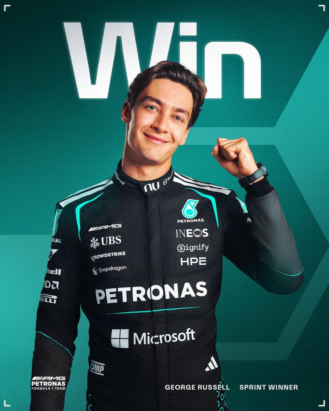 Easter F1 George Russell F1 Aramco Japanese Grand Prix 2026 Winner Racing Suit ...