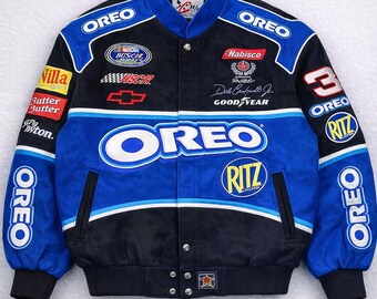 Buy Oreo NASCAR Racing Jacket – Blue & Black Vintage Motorsport