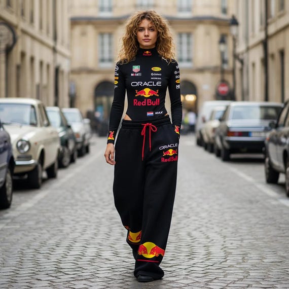 Max Verstappen Fans New 2026 F1 Women Bodysuit Onesie: Red Bull White Racing Base Layer Street Style sublimation Sportswear