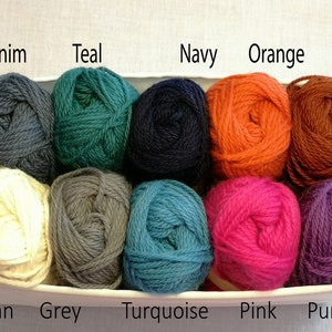 100% British wool aran weight image 2