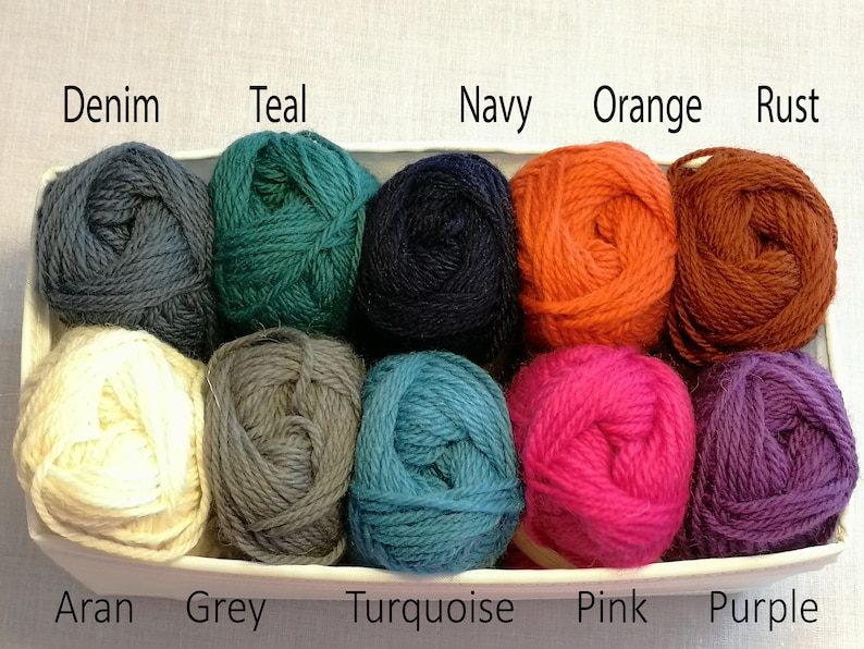 100% British wool aran weight image 2