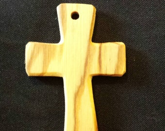 CROCE crocefisso crocifisso in LEGNO di ULIVO, con incisione personalizzata, handmade, pezzo unico