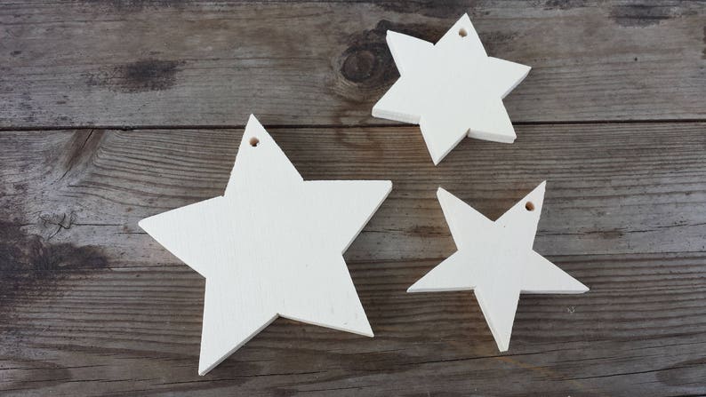 200 Stelle In Legno Grezzo Per Decorazioni - Forme Naturali Per Fai Da Te, Pittura E Natale