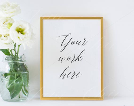 Frame Mockup Floral Frame Mockup Wedding Mock Up Golden Frame Mockup Floral Frame Mockup Wedding Mock Up Golden