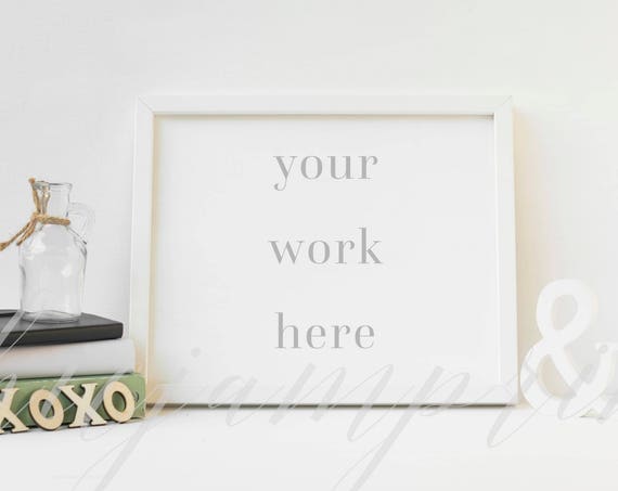 Horizontal Frame Mockup White Frame Mock Up