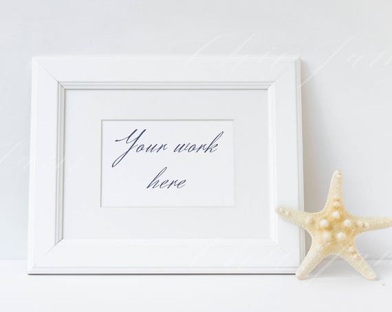 Horizontal Frame Mockup Sea Beach Mockup Summer Mockup Frame