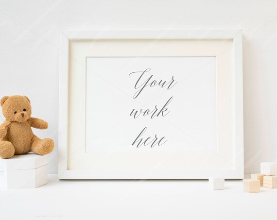 Nursery Mockup Frame Mockup White Frame Mock Up Horizontal