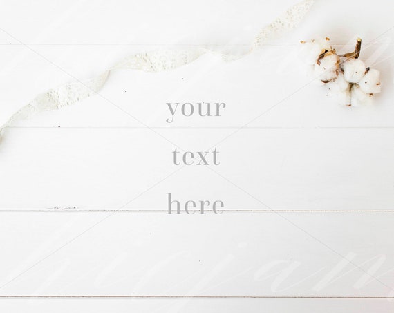 Desktop Mockup White Mockup Flowers Flat Lay Wedding Mock