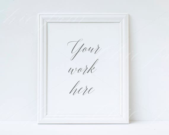 Plain Frame Mockup White Mockup Minimal Mockup