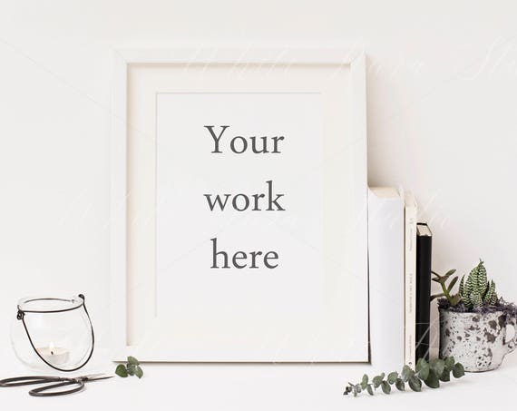 Frame Mockup 8x10 Inch Portrait Frame Styled Frame Mockup 8x10 Inch Portrait Frame Styled