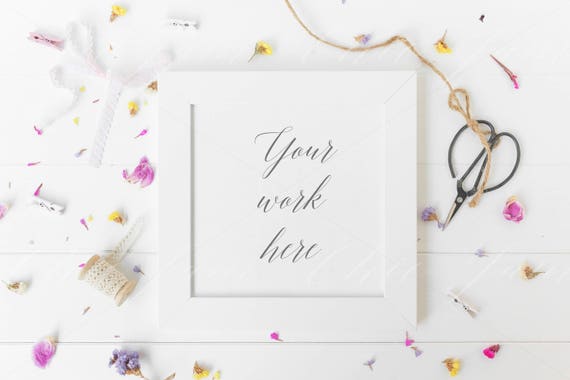 Square Frame Mockup Frame Mock Up White Frame White