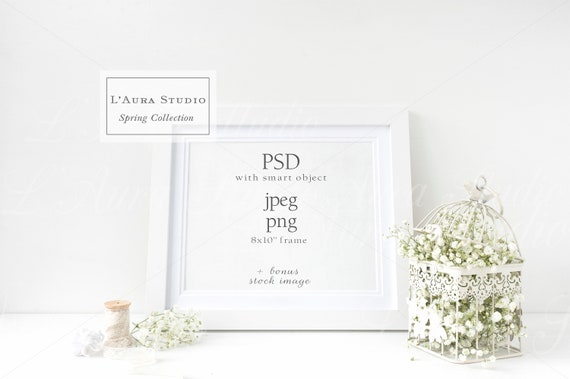 Wedding Frame Mockup Floral Frame Mockup Styled