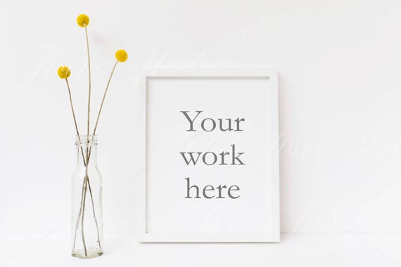 Download Free Frame Mock Up 8x10 Inch Floral Mockup Psd Free Download Design 3d Realistic Image For T Shirt Free Mockup