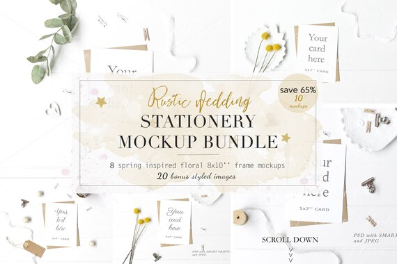 Download Free Stationery X10 Cards Mockup Bundle 5x7 Kraft Card Psd New Download Plastic Pouch Packaging Mockup PSD Mockup Templates
