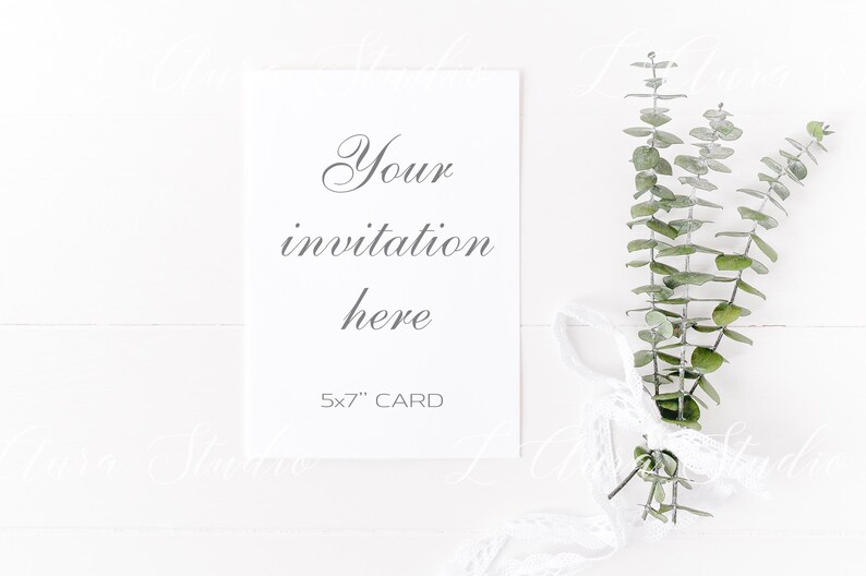 Stationery Mockup Psd 5x7 Inch Wedding Styled Stock Etsy