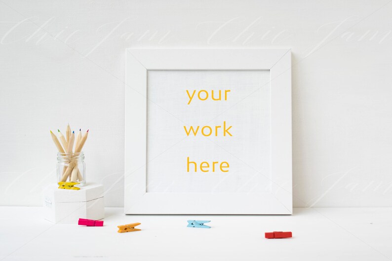 Download Nursery Mockup Frame Mockup White Frame Mock Up White | Etsy
