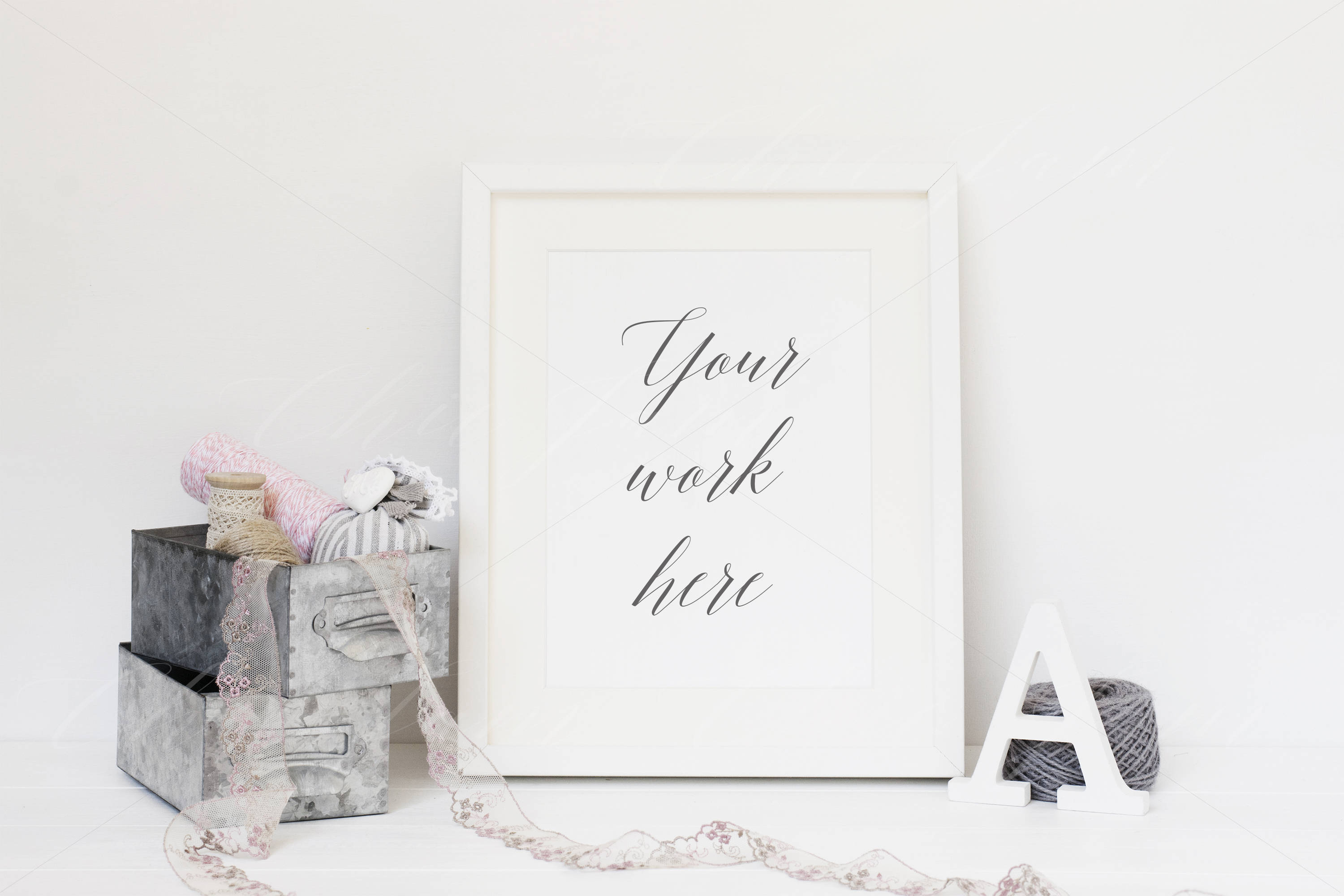 Frame Mockup 8x10 Inch Portrait Frame Styled Stock Etsy