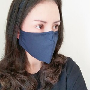 Reusable face mask, washable face mask, Cotton mask, cloth mask, fabric mask, adjustable face mask, adult mask, black face mask, dust mask.