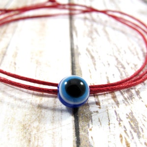Kabbalah Bracelet Evil Eye Bracelet Wish Bracelet Protection Bracelet Red String Bracelet Jewish Bracelet Cord bracelet Message card For him
