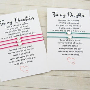 Mommy & Me Jewelry, Mother Daughter, Son Bracelet set, Mama Baby girl Matching Gift, Parent Child Love, Back to School matching bracelets