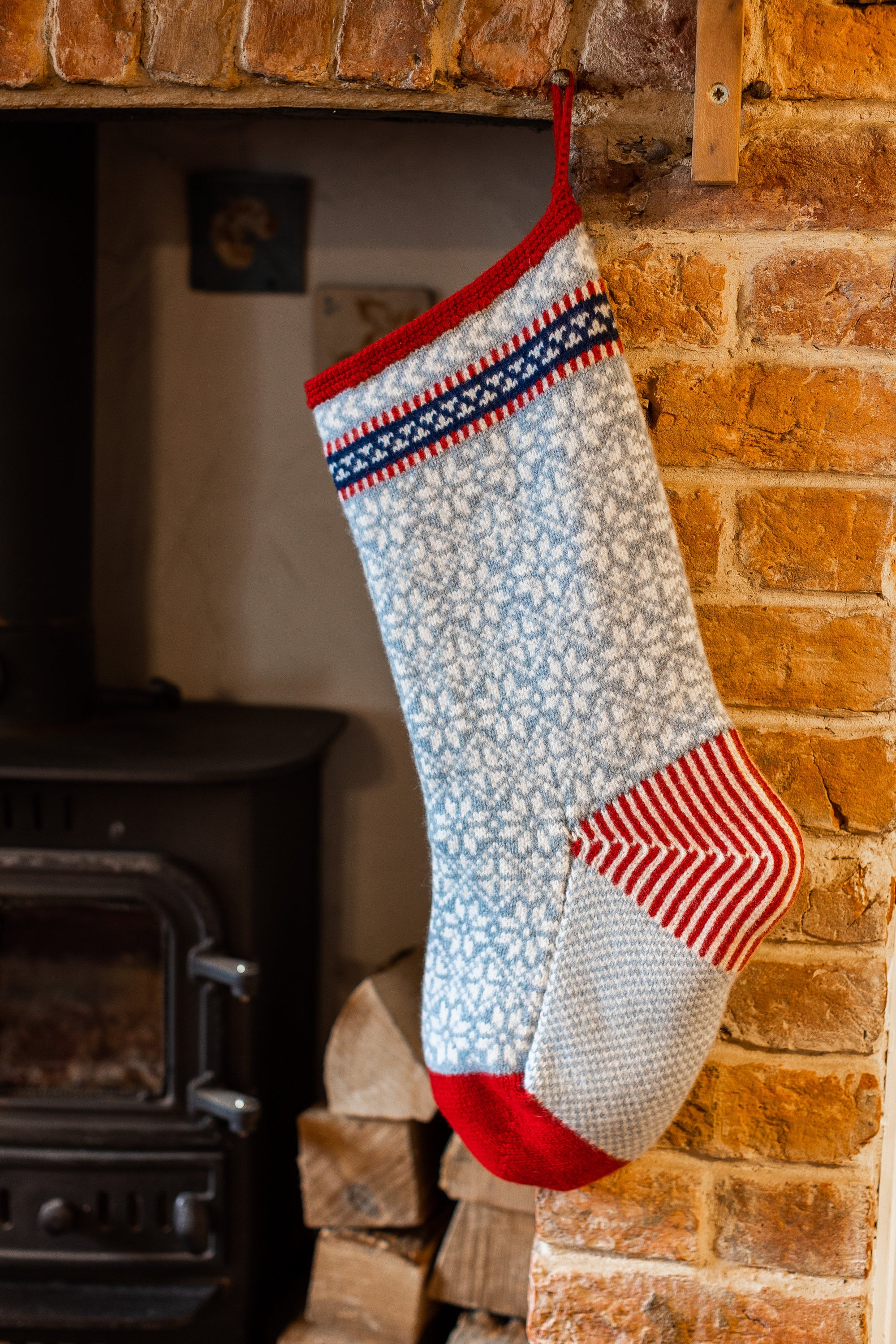 Snowflakes Christmas Stocking - Etsy