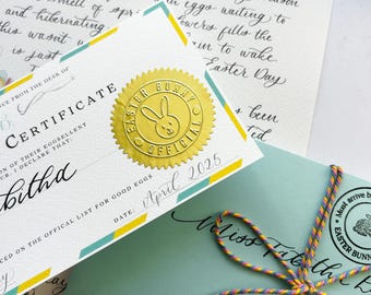 Gepersonaliseerde brief van de paashaas: aandenken, aanwijzingen eieren zoeken