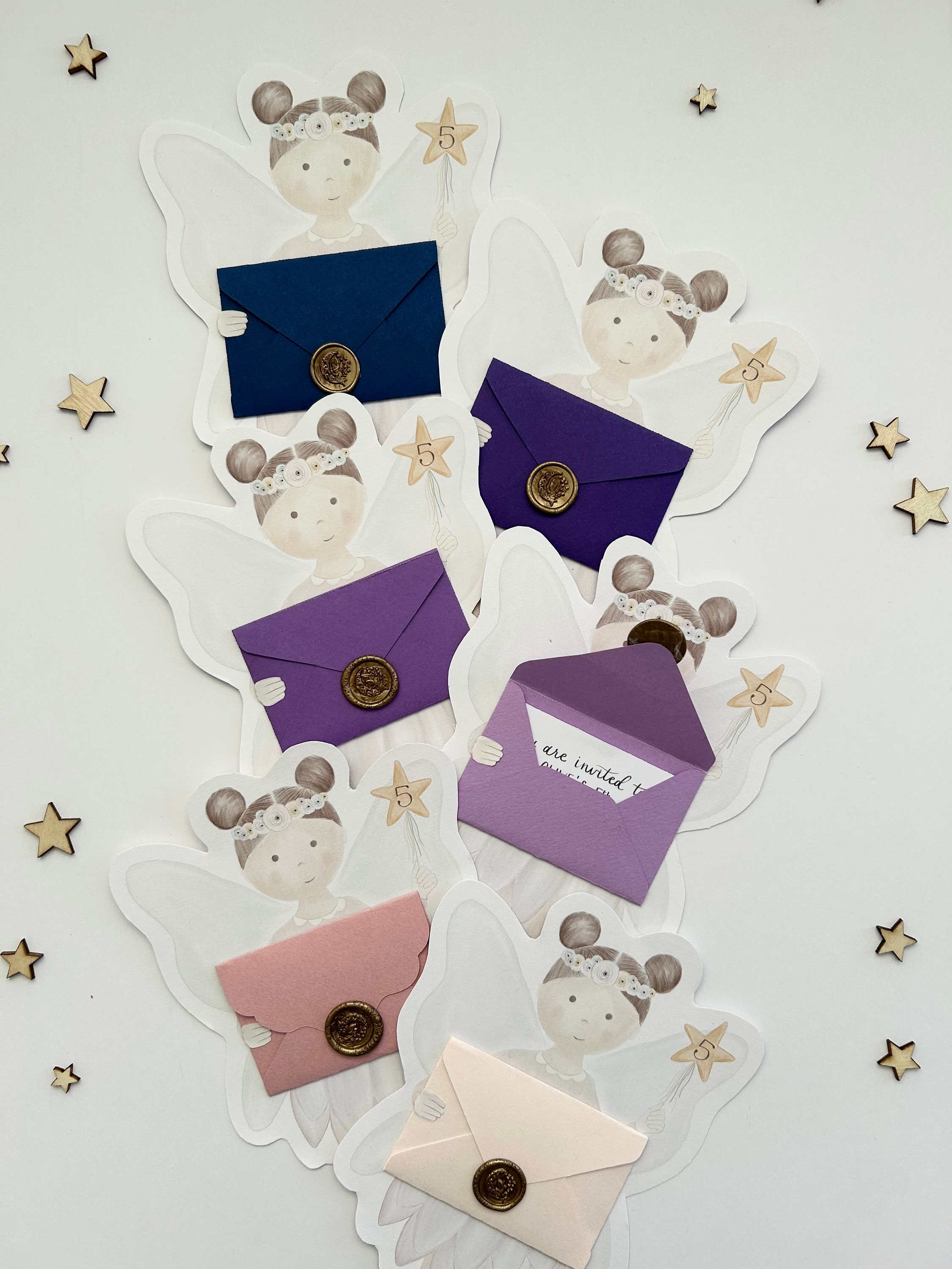 Luxury Fairy Party Invitations - Girls’ Magical 1st, 2nd, 3rd, 4th, 5th ...