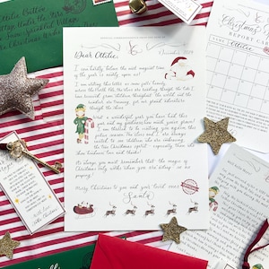 Carta personalizada do Pai Natal, lembrança do Pai Natal, certificado da lista simpática