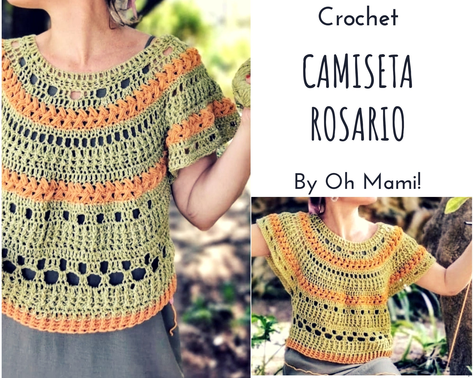 Pattern in PDF and Downloadable Video Tutorial ROSARIO Crochet T